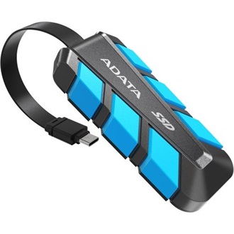 ADATA SC740 500GB USB-C 3.2 Gen2 ütésálló külső SSD kék-fekete