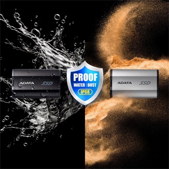 ADATA SD810 1TB USB3.2 Gen2×2 C vízálló ütésálló külső SSD fekete