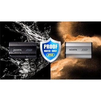 ADATA SD810 500GB USB3.2 Gen2×2 C vízálló ütésálló külső SSD fekete