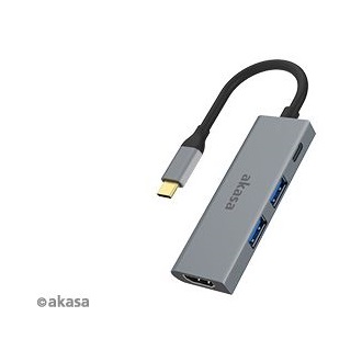 ADA Akasa USB Type-C 4in1 HUB - HDMI -  AK-CBCA19-18BK