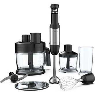 AENO Hand Blender HB3: 1000W, Smooth speed control, 0.5L Chopper, 2L Food processor,  Whisk, 0,6L Measuring jar