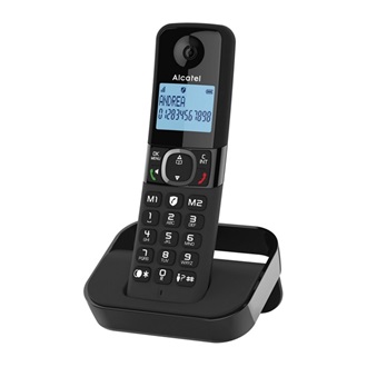ALCATEL F860 telefon készülék (vezeték nélküli, kijelző, DECT) FEKETE
