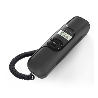 ALCATEL T16 telefon készülék (vezetékes, falra szerelhető, LCD kijelző) FEKETE