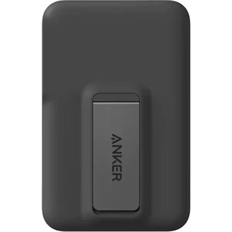 ANKER MagGo powerbank Type-C aljzat (10000mAh, 15W, gyorstöltő, mágneses, wireless, kitámasztó, LED kijelző) FEKETE