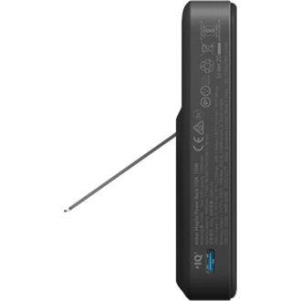 ANKER MagGo powerbank Type-C aljzat (10000mAh, 15W, gyorstöltő, mágneses, wireless, kitámasztó, LED kijelző) FEKETE