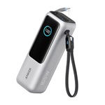 ANKER PRIME powerbank Type-C+USB aljzat (25000mAh, 165W, gyorstöltő + fix 2db Type-C kábel) EZÜST