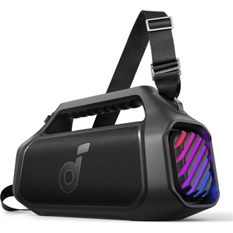 ANKER SOUNDCORE BOOM 2 PLUS bluetooth hordozható hangszóró v5.3, vésztöltő, FEKETE