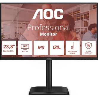 AOC 24E4U 23.8" IPS LED monitor fekete 120Hz