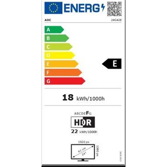 AOC 24G42E 23.8" IPS LED gaming monitor fekete-piros 180Hz