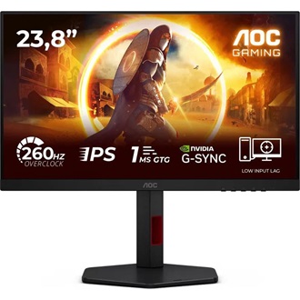 AOC 24G4ZR 23.8" IPS LED gaming monitor fekete-piros 260Hz G-Sync