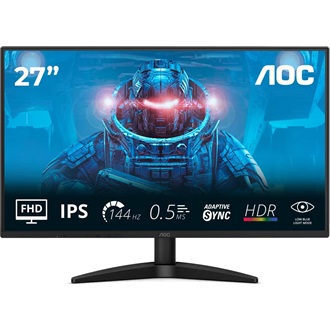 AOC 27B36X 27" IPS LED monitor fekete 144Hz