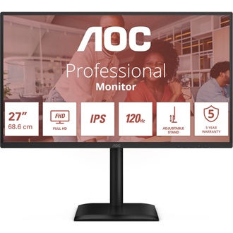 AOC 27E4U 27" IPS LED monitor fekete 120Hz
