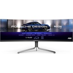 AOC PD49 49" ívelt Quantum Dot OLED gaming monitor ezüst-fekete 240Hz