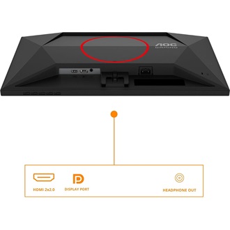 AOC Agon 24G4HRE 23.8" IPS LED gaming monitor fekete 200Hz G-Sync