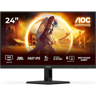 AOC Agon 24G4HRE 23.8" IPS LED gaming monitor fekete 200Hz G-Sync