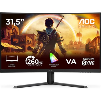 AOC Agon C32G42ZE 31.5" IPS LED gaming monitor fekete 260Hz