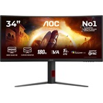 AOC Agon CU34G4CA 34" ívelt VA LED gaming monitor fekete 180Hz