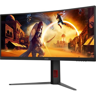 AOC Agon CU34G4Z 34" ívelt VA LED gaming monitor fekete-piros 240Hz