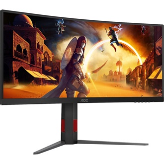 AOC Agon CU34G4 34" ívelt VA LED gaming monitor fekete-piros 180Hz FreeSync Premium