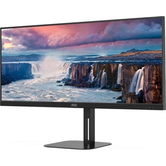 AOC CU34V5C 34" ívelt VA LED monitor fekete 100Hz FreeSync (USB-C: 65W)