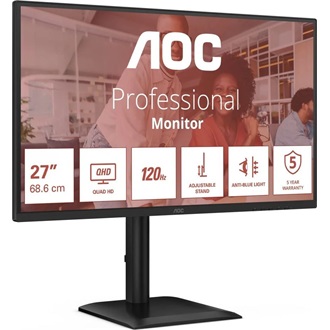 AOC Q27E4U 27" IPS LED monitor fekete 120Hz