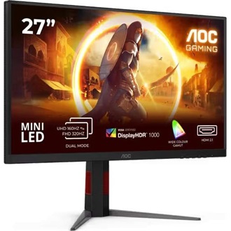 AOC U27G4XM 27" IPS LED gaming monitor fekete 160Hz