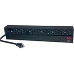 APC Basic 10db C13 rack elosztó PDU 2.5m fekete 1U 2db C19