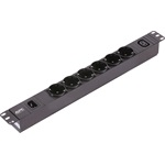 APC EasyPDU Basic 6db villásdugó CEE 7/3 (EU) rack elosztó PDU 2.5m fekete