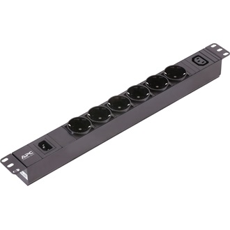 APC EasyPDU Basic 6db villásdugó CEE 7/3 (EU) rack elosztó PDU 2.5m fekete