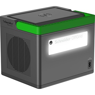 APC OffGrid Portable Power Station 730 738Wh Li-ion powerbank fekete-zöld (2×AC; 2×DC)