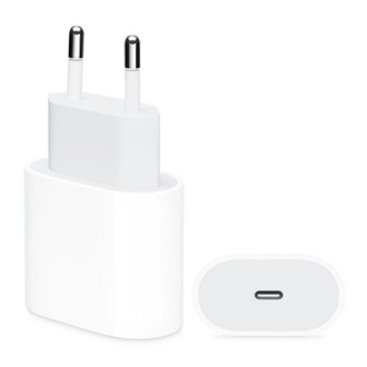 APPLE hálózati töltő Type-C aljzat (20W, PD gyorstöltő, MD3J4ZM/A utód) FEHÉR