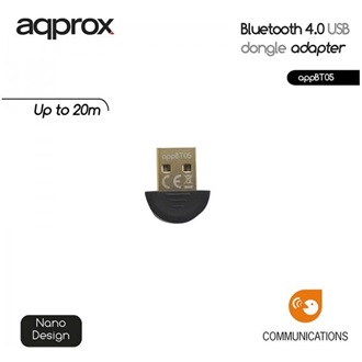 Approx APPBT05 BT4.0 USB2.0 A Bluetooth hálózati adapter
