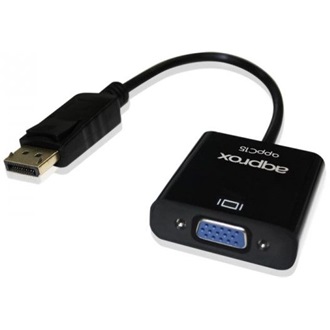 Approx APPC15 DisplayPort -> VGA M/F adapter 0.2m fekete
