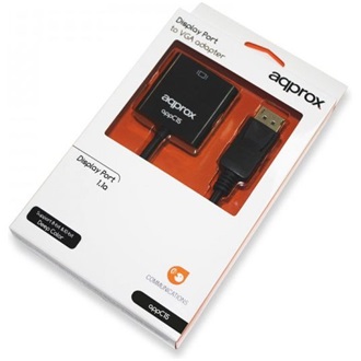 Approx APPC15 DisplayPort -> VGA M/F adapter 0.2m fekete
