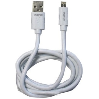 Approx APPC32 USB-A 2.0 -> Lightning USB-B 2.0 micro M/M adatkábel 1m fehér