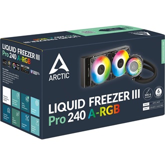 Arctic Cooling Liquid Freezer III Pro 240 A-RGB processzor vízhűtő fekete