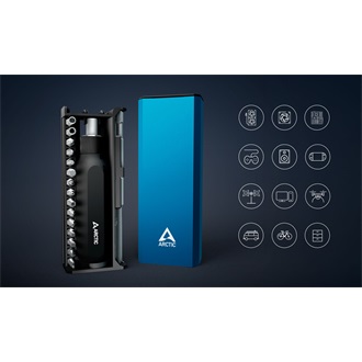 Arctic Cooling AETLS00002A csavarhúzó készlet kék 15db