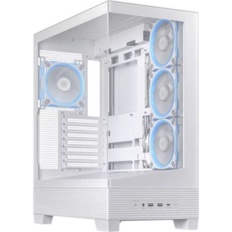 Asus A31 Plus 750W ablakos Mid Tower számítógépház fehér