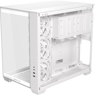 Asus A32 Plus táp nélküli ablakos Mid Tower számítógépház fehér