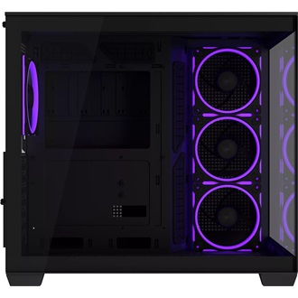 Asus A32 Plus táp nélküli ablakos Mid Tower számítógépház fekete