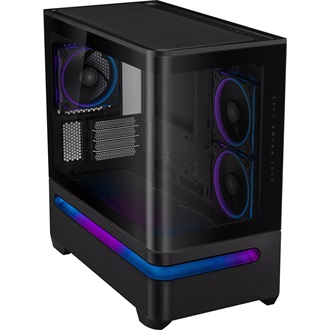 Asus Prime AP202 ARGB táp nélküli ablakos MT Mini Tower számítógépház fekete
