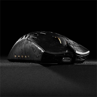 ATK Blazing Sky Ghost Extreme+ Hollow Carbon Fiber optikai vezeték nélküli gaming egér fekete