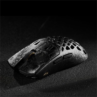 ATK Blazing Sky Ghost Extreme+ Hollow Carbon Fiber optikai vezeték nélküli gaming egér fekete