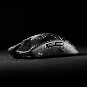 ATK Blazing Sky Ghost Ultimate+ Hollow Carbon Fiber optikai Bluetooth / vezeték nélküli gaming egér fekete
