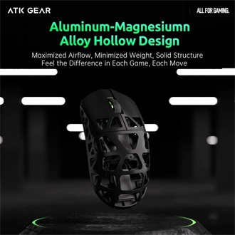 ATK Fierce X 8K optikai USB / vezeték nélküli gaming egér ezüst-szürke