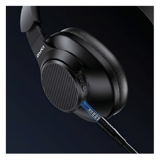 AWEI A997 PRO Bluetooth fejhallgató SZTEREO v5.3, aktív zajszűrő + 3.5mm jack kábel, FEKETE