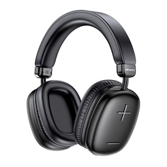 AWEI AT6 Bluetooth fejhallgató SZTEREO v5.4, 3.5mm jack aljzat, FEKETE