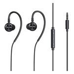 AWEI L3 fülhallgató SZTEREO 3.5mm jack, hangerőszabályzó, FEKETE