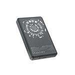 AWEI P33K vésztöltő USB+Type-C aljzat 10000mAh, PD gyorstöltő, FEKETE