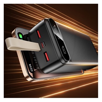 Awei PA-12 30000mAh powerbank fekete